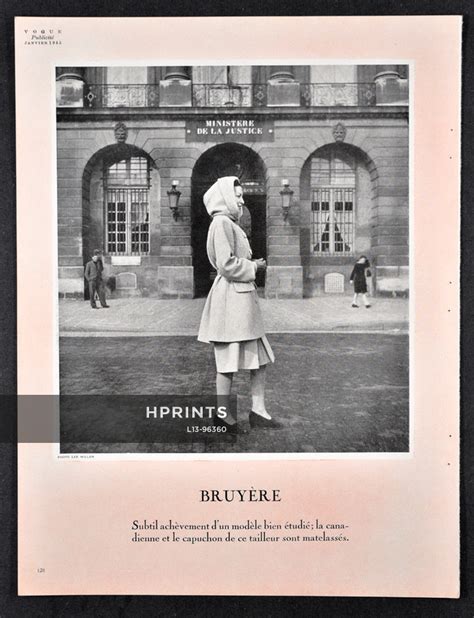 Bruyère 1945 Photo Lee Miller, Vogue Libération — Clipping