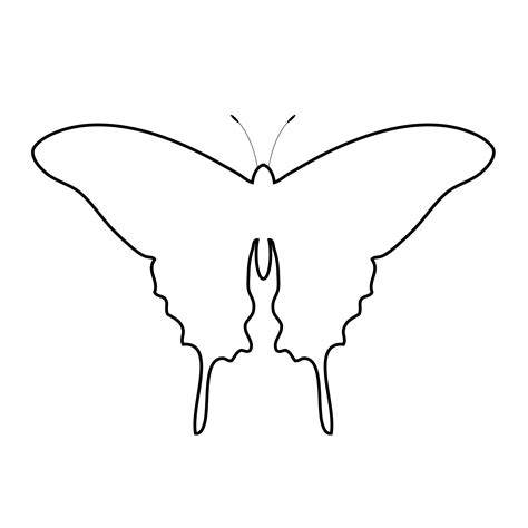 Butterfly Outline Clipart Free Stock Photo - Public Domain Pictures