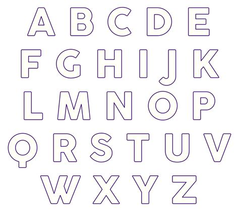 Printable Alphabet Block Letters