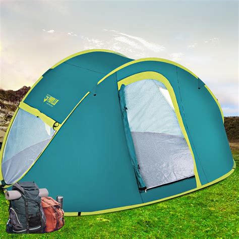 Bestway Family Camping Tent Pop Up 4 Person Canvas Hiking Outdoor Beach ...