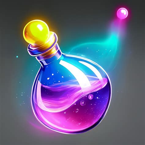 Premium AI Image | Colorful bottle model for game ideas