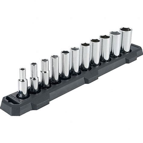 CRAFTSMAN, 3/8 in Drive Size, 11 Pieces, Socket Set - 380NT8|CMMT12044 ...