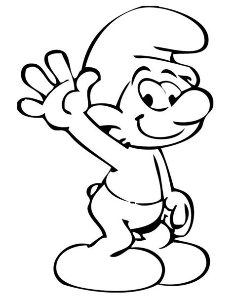 Free Coloring Pages Smurfs | Smurfs drawing, Disney coloring pages ...