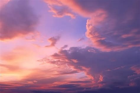 Premium Photo | A beautiful calming sunset with purple clouds