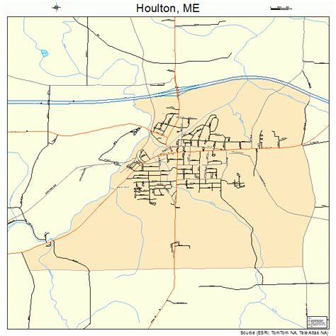 Houlton Maine Street Map 2333945