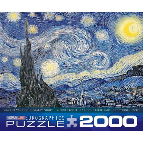 EuroGraphics Starry Night by Vincent Van Gogh 2000-Piece Puzzle ...