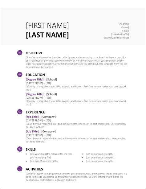 Resume Template Cv Template For Microsoft Word Modern Resume | Images ...