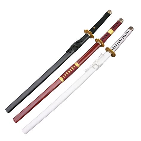 One Piece Roronoa Zoro Three Sword Style Cosplay Wooden Weapons ...