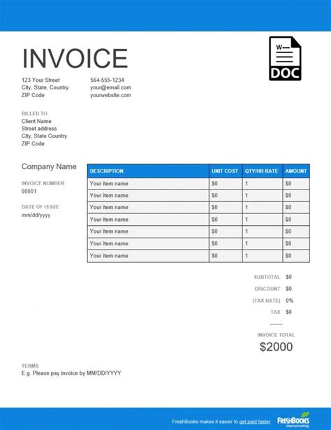 Get Our Image of Travel Expense Invoice Template for Free | Invoice ...