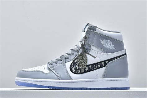 Dior x Air Jordan 1 High OG White and Grey - FavSole.com