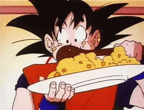 Dragon Ball Z Goku GIF - Dragon Ball Z Goku Eating - Discover & Share GIFs