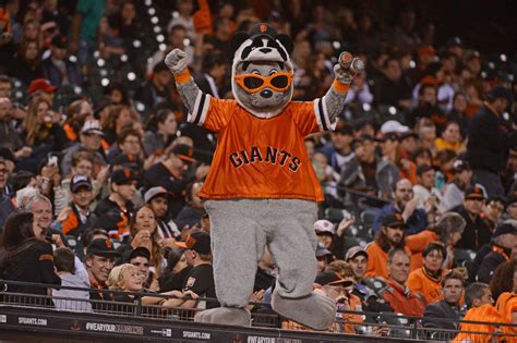 Showing some love for the mascots. Here is Lou Seal, the mascot for the ...