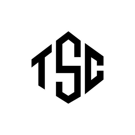 TSC letter logo design with polygon shape. TSC polygon and cube shape ...