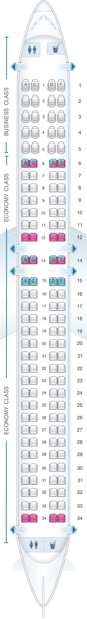 Embraer E195 E2 Seat Map