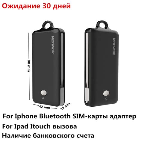 Portable Bluetooth Dual Sim Card Adapter For iPhone XS Max XR X Double ...