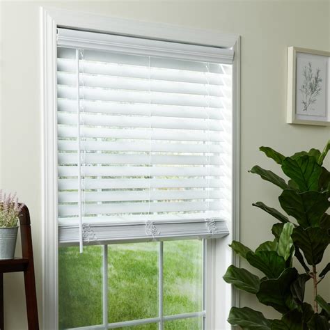 allen + roth Trim at Home 2-in Slat Width 27-in x 72-in Cordless White ...