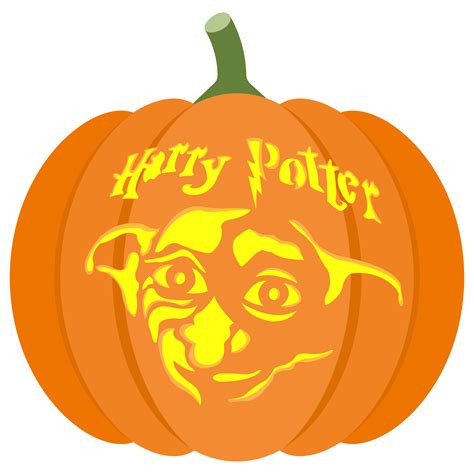 Dobby from Harry Potter Pumpkin Stencil | Free Printable Papercraft ...