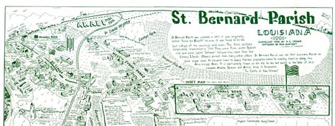 The Barthet Gallery: St. Bernard Parish Map