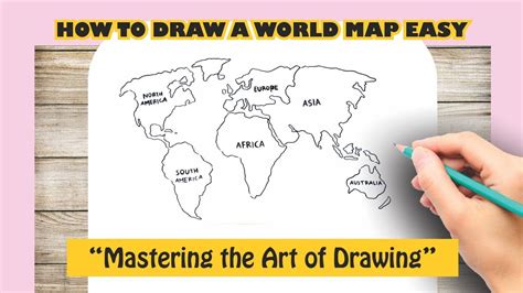 How To Draw World Map With Continents - Design Talk