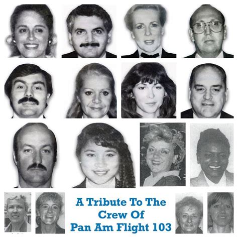 ‘A tribute to the Cabin Crew of Pan Am Flight 103’ can be found at ...