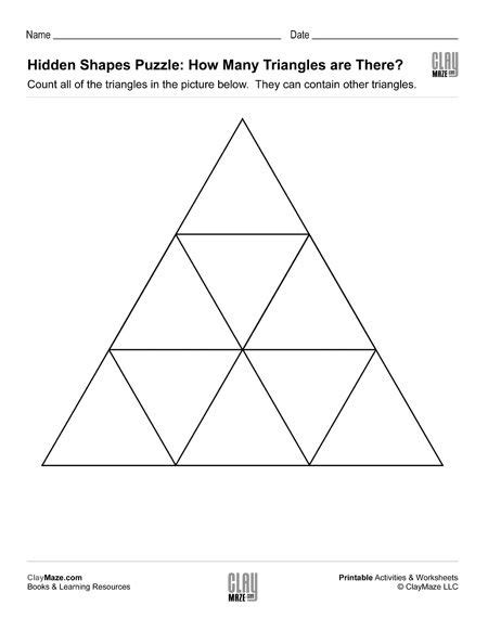 Count All of the Triangles Puzzle | Homeschool Books, Math Workbooks ...