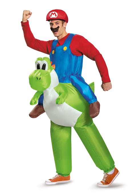 Mario Riding Yoshi Adult Costume