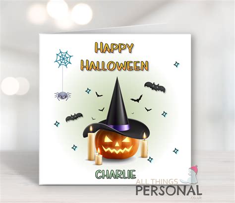 Scary Pumpkins Halloween Card - All Things Personal