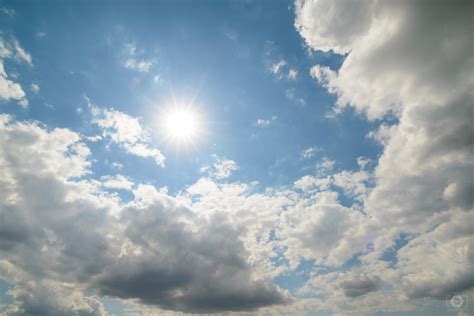 Sky with Clouds and Sun Background - High-quality Free Backgrounds