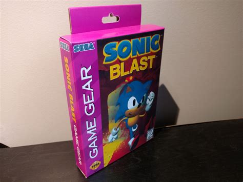 Sonic BlastBox My Games! Reproduction game boxes