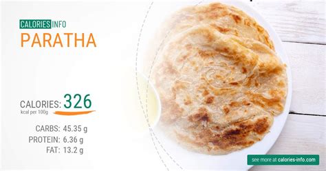 Paratha Calories and Nutrition (100g)