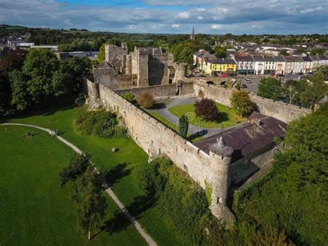 Aerial View. Cahir Castle. County Tipperary. Ireland Stock Image ...