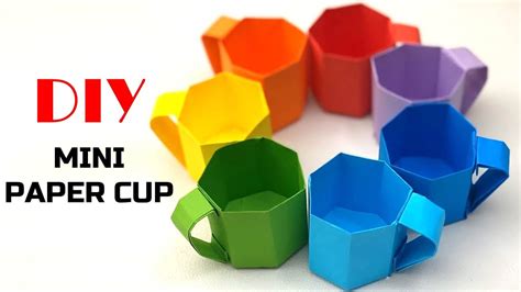 Origami Cup: How to Make Paper Cup Out of Paper | DIY Mini Paper Tea ...