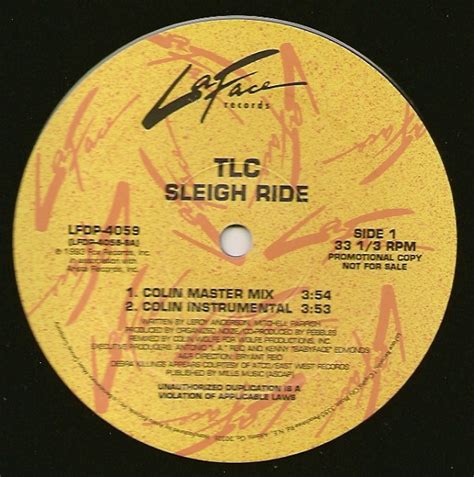 TLC - Sleigh Ride (Vinyl, 12", Single, Promo) | Discogs