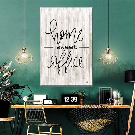 Home Sweet Office Canvas Wall Art | ElephantStock | Home office decor ...