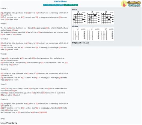 Chord: Little Ghost - tab, song lyric, sheet, guitar, ukulele | chords.vip