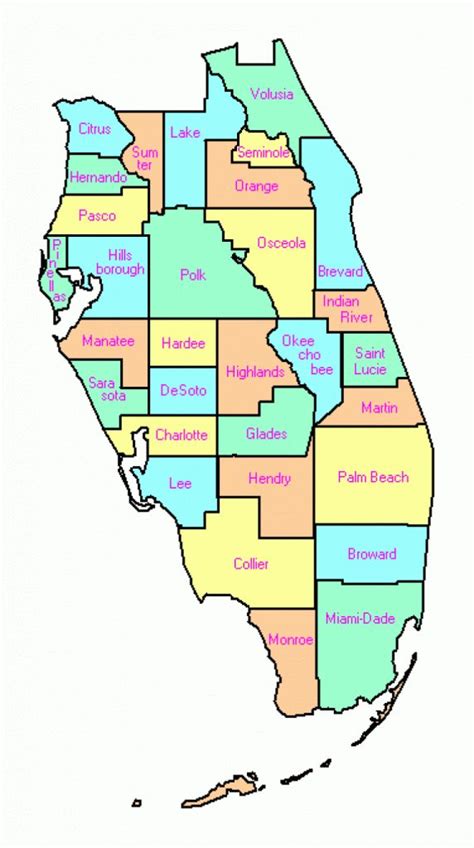 South And Central Florida County Trip Reports Within Broward County - Map Of Central Florida ...