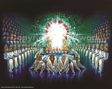 The Emerald Throne Scene in Heaven 16"x20" Print - Revelation Productions