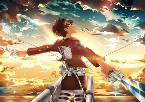 Papel pintado Shingeki No Kyojin, Eren Jaeger, Man HD: Widescreen: alta ...