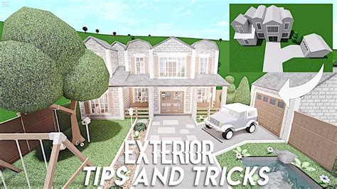 Tips and tricks for exterior - Bloxburg - YouTube