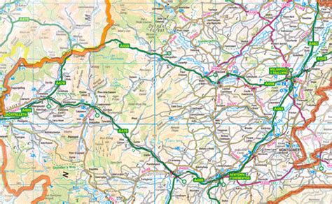 Powys County Map | I Love Maps