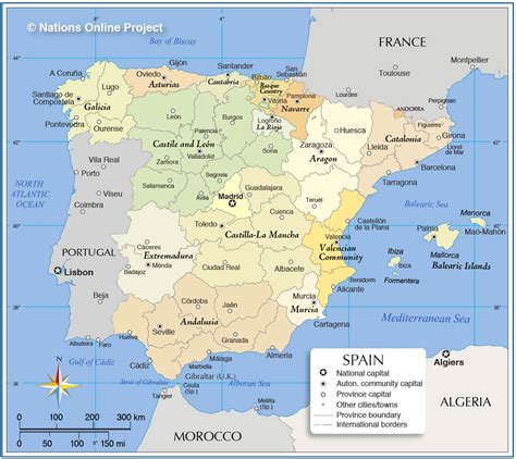 Political Map of Spain - Nations Online Project