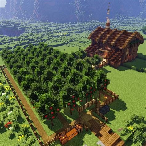 Minecraft Apple Orchard Build