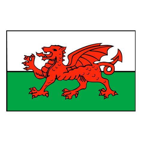 Welsh flag vector