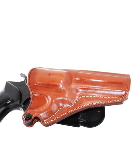 Leather Paddle Holster Open Top Fits, Sar 357 Revolver 4" BBL 357 ...