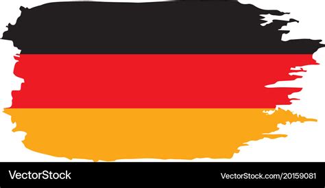 Germany flag Royalty Free Vector Image - VectorStock