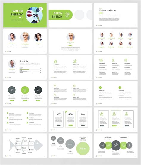 Green Energy Powerpoint Template - Etsy