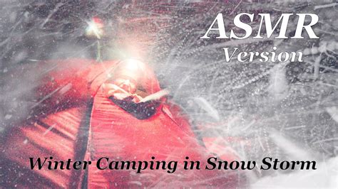 ASMR, Winter Camping in a Snow Storm, Blizzard, Wind Sounds for Sleep ...