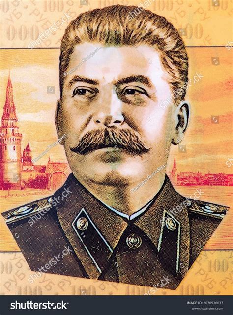 Joseph Stalin Portrait Russia 100 Rubles Stock Photo 2076936637 ...