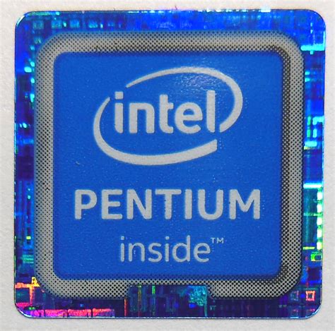 Intel Pentium Inside Sticker 11 x 11mm / 7/16″ x 7/16″ [1083] – Vath ...