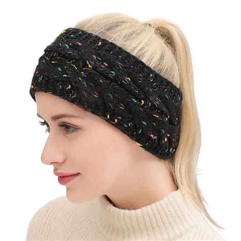 2018 Multi Colorful Knitted Crochet Twist Women Headbands Winter Ear ...